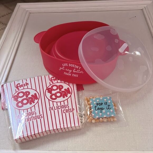Microwave popcorn popper, kernels, and popcorn boxes NWT - Picture 1 of 5